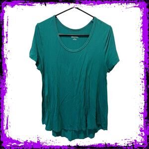 Merona Green Tunic Top, Women’s Size Medium, Basic Tunic